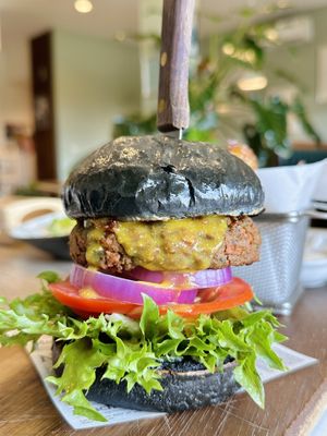 The Wimpy cheeseburger (275 THB)  at The Vegano Bistro in Chiang Mai
