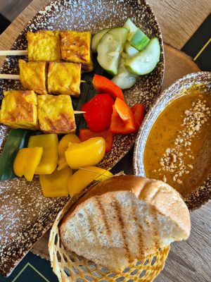 Satay at The Vegano Bistro in Chiang Mai