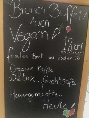 Buffet immer mit veganen Optionen at Karotte Kaffee in Rorschach