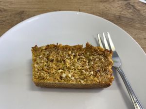 Vegan carrot cake, very delicious! at Karotte Kaffee in Rorschach