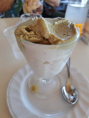 Granita mandorla e pistacchio at Ernesto in Catania
