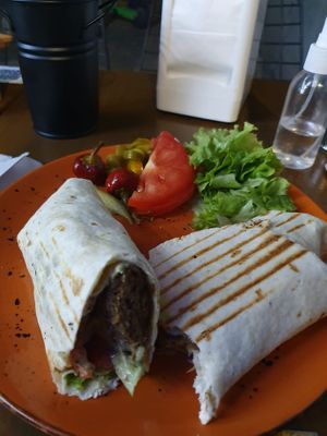 Caesar doner wrap at Veganarsist Kadıköy - Osmanağa in Istanbul