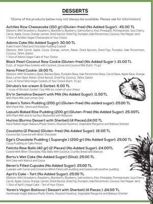 Menu as of Dec 2021, page 8 at Veganarsist Kadıköy - Osmanağa in Istanbul