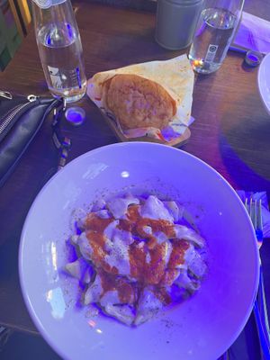 Manti and Islak Burger  at Veganarsist Kadıköy - Osmanağa in Istanbul