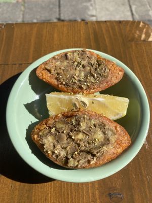 Lentil kofte  at Veganarsist Kadıköy - Osmanağa in Istanbul
