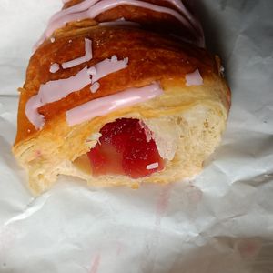 Vegan strawberry croissant mmm at The Basin Bakery in The Basin