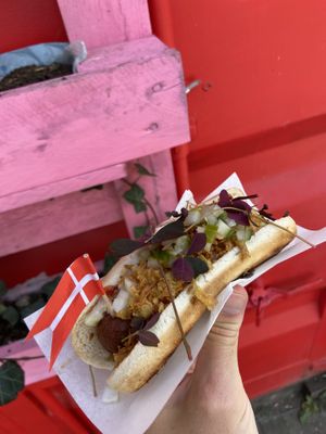 Vegan Hotdog 🌭  at Nordic Hotdog in Copenhagen