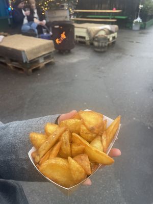 And fries!   at Nordic Hotdog in Copenhagen