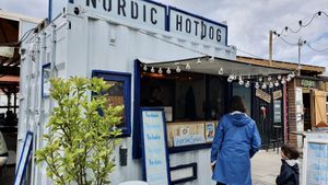 The actual shop at Nordic Hotdog in Copenhagen