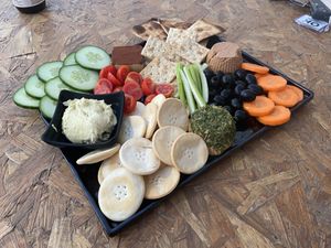 Vegan cheese platter with four cheeses at Il-Veccja in St Pauls Bay