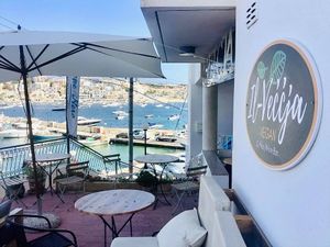 The view for your breakfast! at Il-Veccja in St Pauls Bay