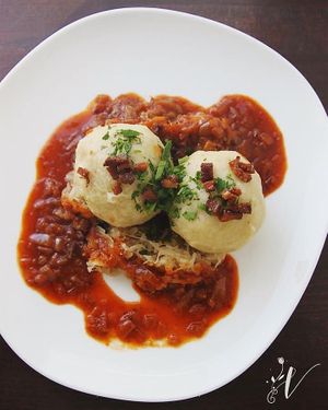 Grammelknödel at Velani in Vienna