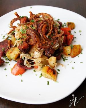 Blunzengröstl Variation at Velani in Vienna