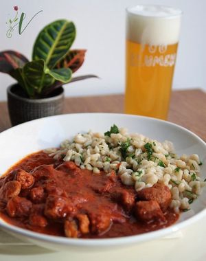 Wiener Saftgulasch (goulash) at Velani in Vienna