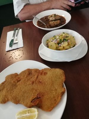 Schnitzel at Velani in Vienna
