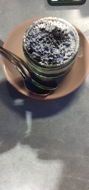 Oreal cheesecake (vegan) at Velani in Vienna