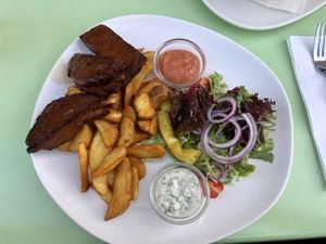 vegan spare ribs   at Velani in Vienna