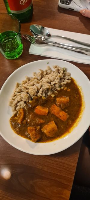 Kürbisgulasch at Velani in Vienna