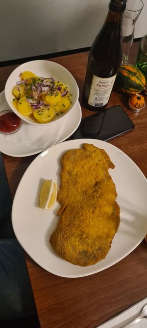 Schnitzel at Velani in Vienna