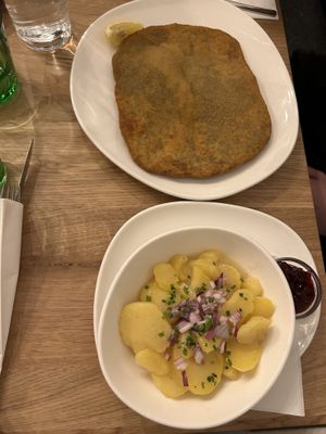 Schnitzel  at Velani in Vienna