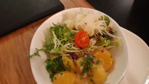 Small side salad at Velani in Vienna