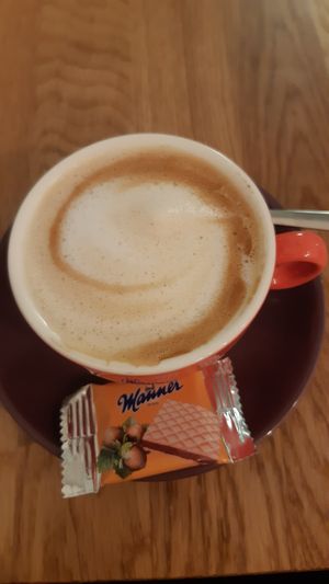 "Viennese" coffee but was actually a cappuccino at Velani in Vienna