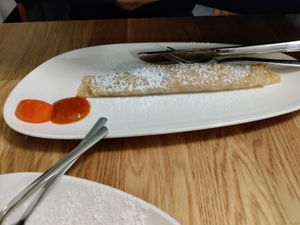 Apricot crepe at Velani in Vienna