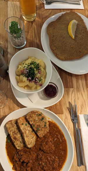 Gulasch and schnitzel at Velani in Vienna