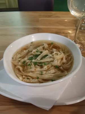 Fritattensuppe (~6 Euro) at Velani in Vienna