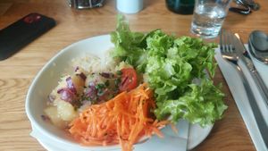 Side salad at Velani in Vienna