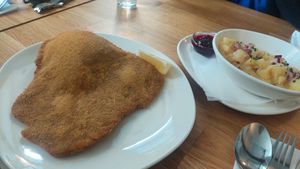 Schnitzel at Velani in Vienna