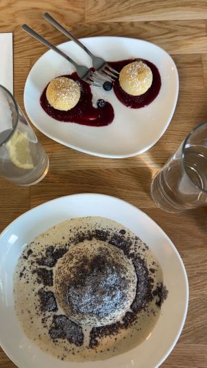 Powidl Germknödel, Nougatknödel  at Velani in Vienna