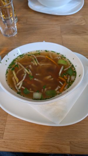 Frittatensuppe at Velani in Vienna
