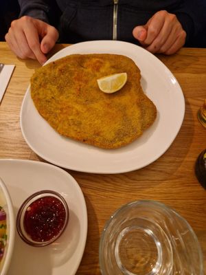Schnitzel at Velani in Vienna