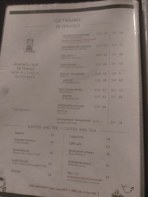 Beverages at Velani in Vienna