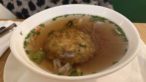 Dumping soup  at Velani in Vienna