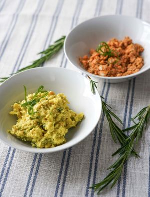 The Austrian cuisine is by far not very vegan friendly. But that didn‘t stop us from creating our homemade egg spread and Liptauer. at Velani in Vienna