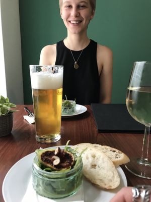 Bread and Rucola feigen at Velani in Vienna