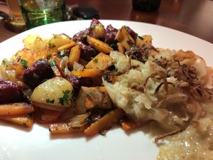 Blunzngröstl  at Velani in Vienna