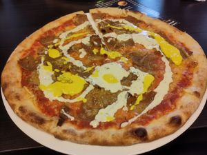 vegan Döner pizza at Royal Imbiss Pizza & Kebap in Bregenz