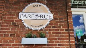 The café sign at Café Parforce in Klampenborg