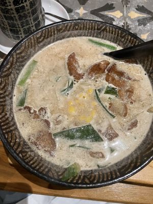 Osaka soup with seitan, on a miso basis   at Noosou in Bremen