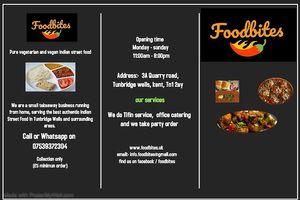 Food menu page 2 at Foodbites in Tunbridge Wells