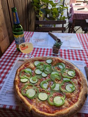 Vegan extra pizza without olives at Pizzeria Napoli in Kamnik