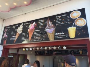 The menu at Gudhjem Special in Gudhjem