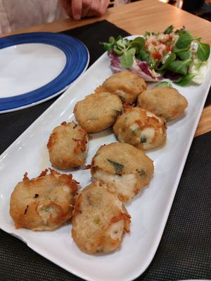 Vegan croquettes at Kasko in Bilbao