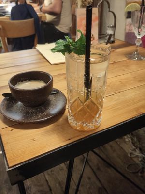 Matcha pear lemonade at Wanderlust in Regensburg