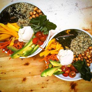 maha bowl at Maha Vegan Food in Bogota