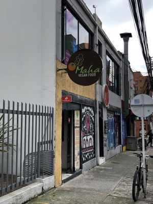 Entrance  at Maha Vegan Food in Bogota