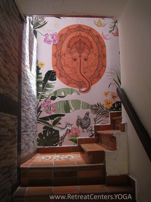 Entrance at Maha Vegan Food in Bogota